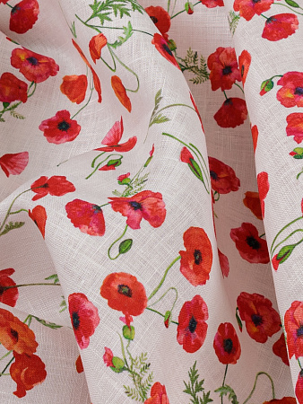 Лен с маками