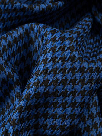 костюмная шерсть &quot;Пье-де-Пуль&quot; (blue)