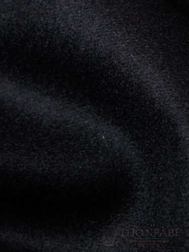 Шерстяной пальтовый трикотаж Loro Piana (nero)