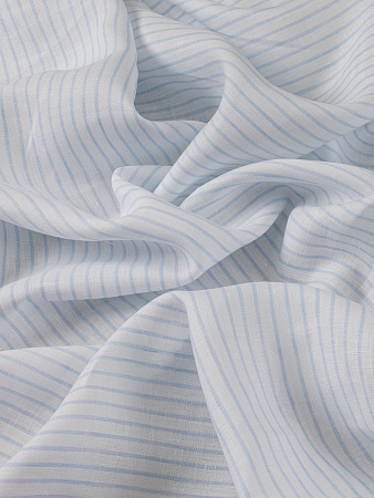 Лен в голубую полоску