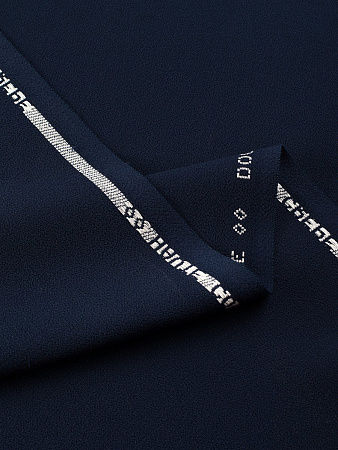 Шерстяной дубль-креп Dark navy