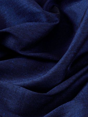 Плательный лен с вискозой (navy)