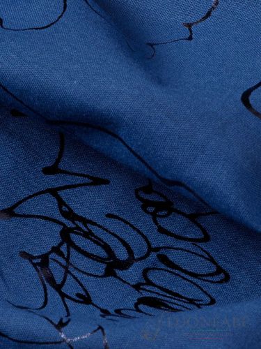 Хлопковый батист (blue-black)