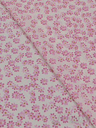 Вискоза штапель (pink flowers)