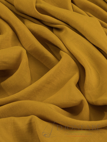 Лен с вискозой senape