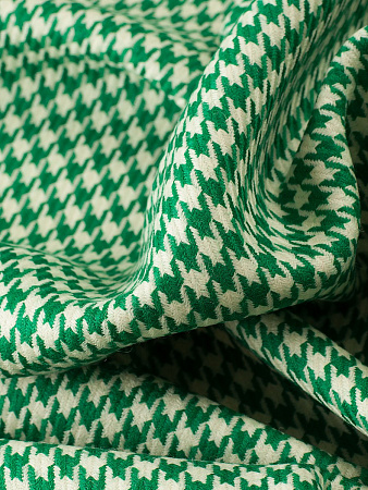 костюмная шерсть "Пье-де-Пуль" (verde) костюмная шерсть "Пье-де-Пуль" (verde)