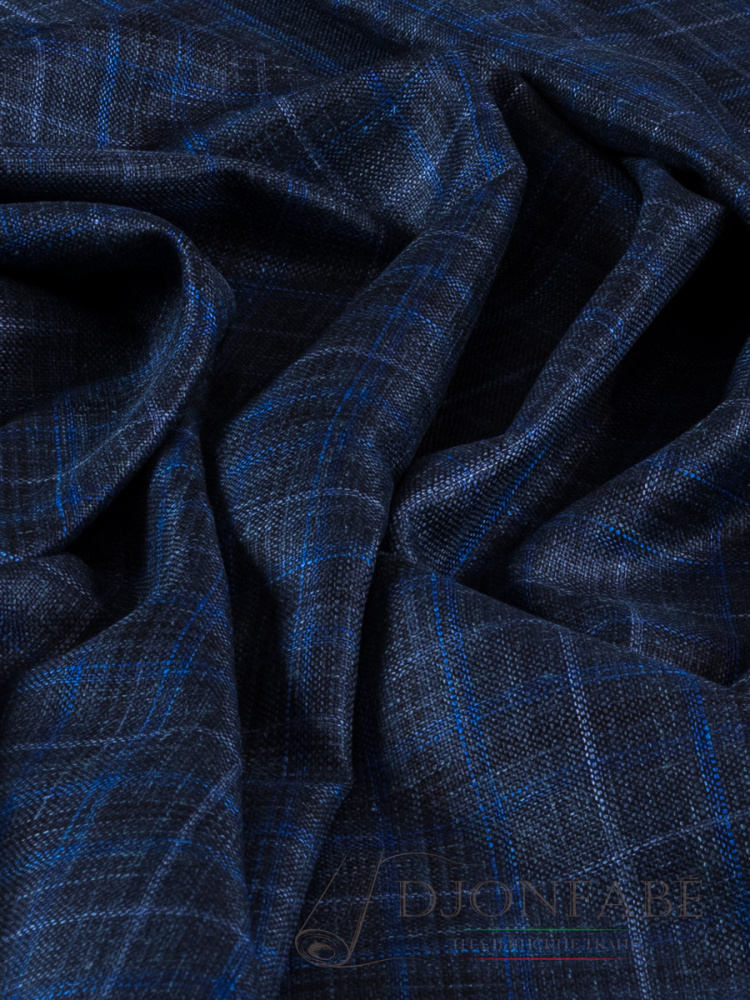 Костюмная ткань Loro Piana (blue) - купить в Москве. Премиальное качество.