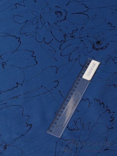 Хлопковый батист (blue-black)