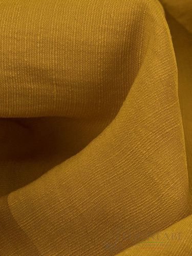 Лен с вискозой senape