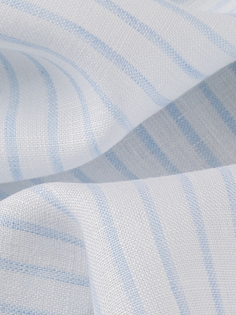 Лен в голубую полоску